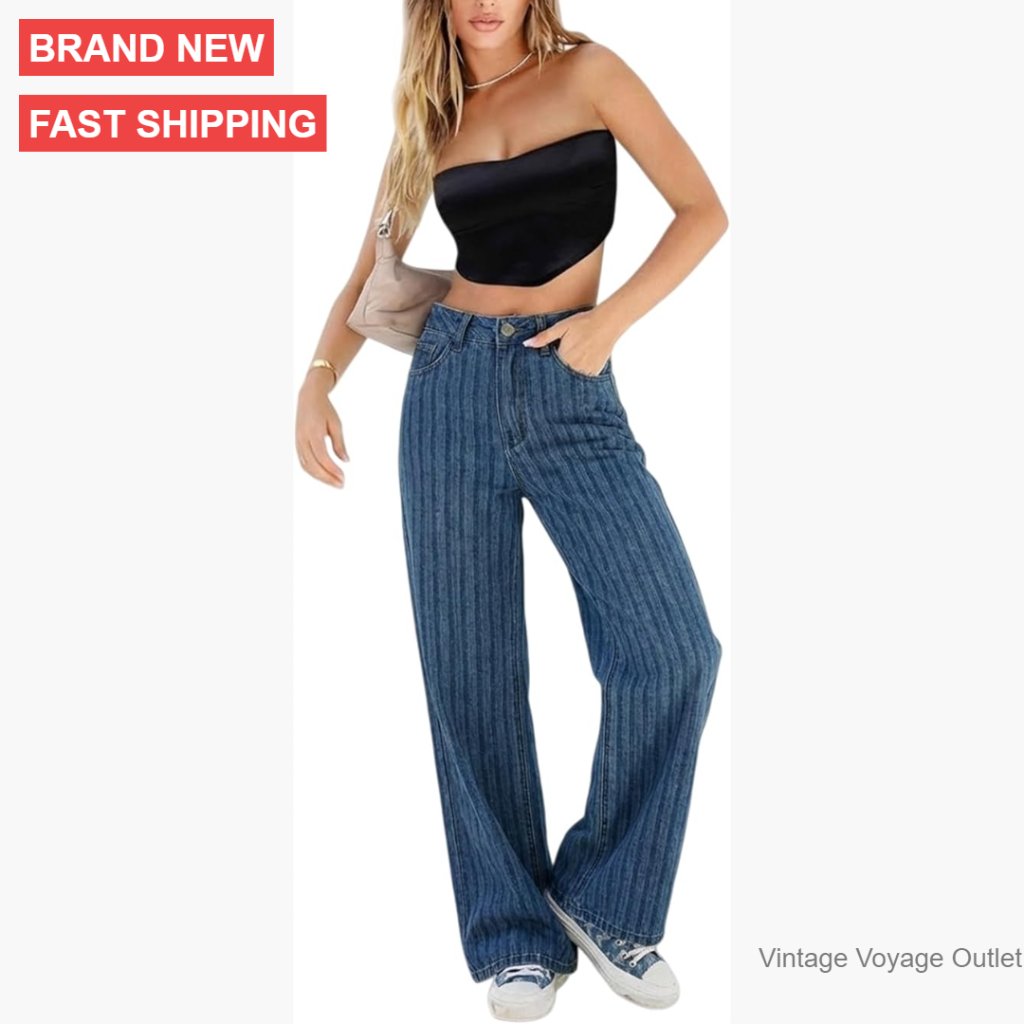 Wide Leg High Waist Baggy Jeans Vintage Streetwear Loose Boyfriend Denim Pants